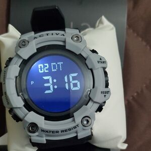 Ativa Grey and Black Digital Sports Watch